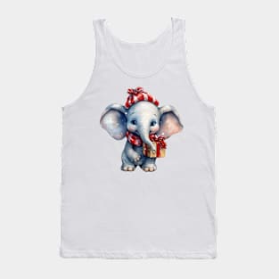 Christmas Elephant Tank Top